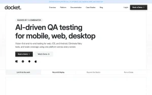 Docket homepage — screenshot of the coding AI tool, 2026-10-02