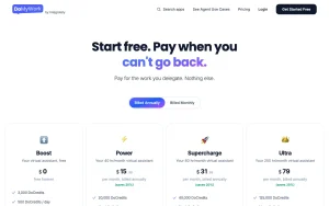 DoMyWork pricing page with plans and prices — screenshot of the productivity & writing AI tool, 2026-10-02