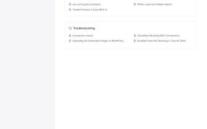 Easy MCP AI documentation — screenshot of the productivity & writing AI tool, 2026-10-02