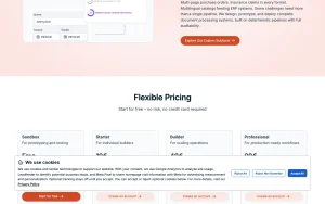 easybits homepage — screenshot of the productivity & writing AI tool, 2026-10-02