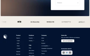 elvex help page homepage screenshot, productivity & writing AI tool