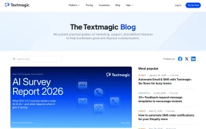 Touchpoint Email Template Builder blog — screenshot of the productivity & writing AI tool, 2026-10-02
