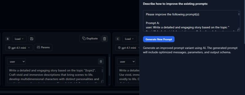 Evaligo homepage screenshot, productivity & writing AI tool