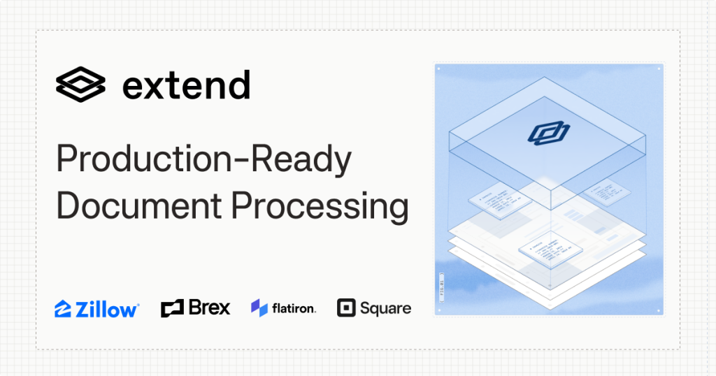 Captura de la página de inicio de Extend, herramienta de IA programación