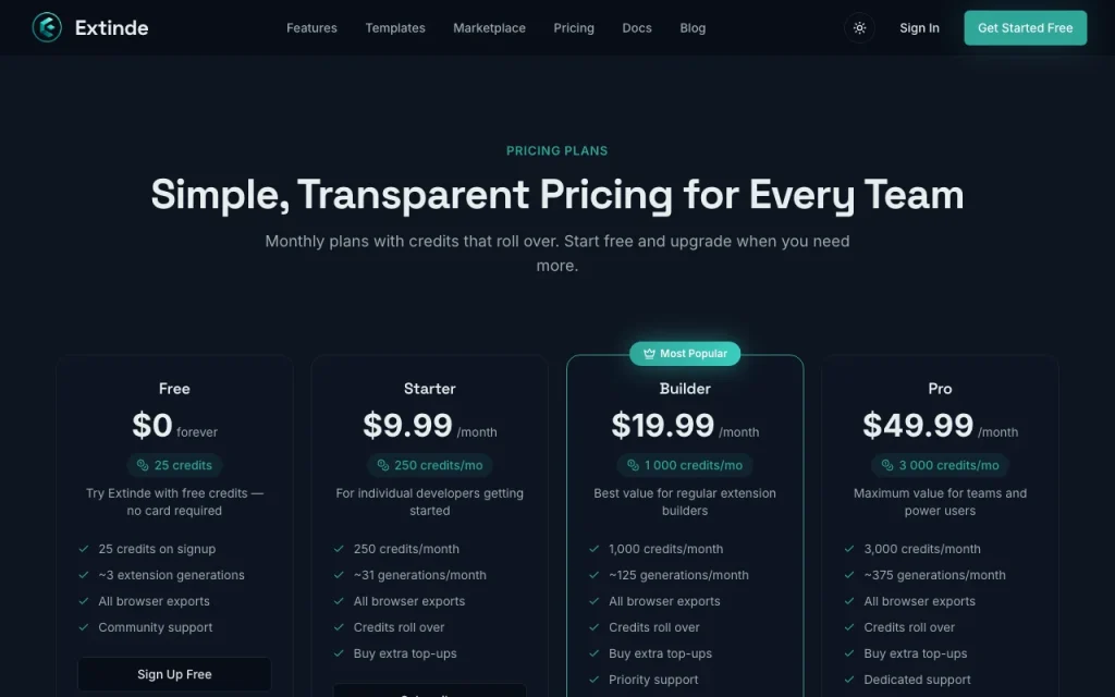 Extinde página de precios con planes y precios — captura de pantalla de la herramienta de IA programación, Oct 1, 2026