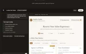 Fabricate homepage — screenshot of the coding AI tool, 2026-10-02