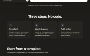 Fabricate homepage — screenshot of the coding AI tool, 2026-10-02