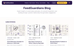 FeedGuardians blog — screenshot of the productivity & writing AI tool, 2026-10-02