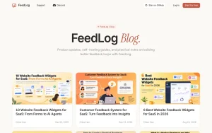 FeedLog blog — screenshot of the productivity & writing AI tool, 2026-10-02
