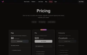 feynn.ai pricing page with plans and prices — screenshot of the research & search AI tool, 2026-10-02