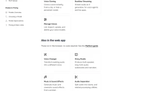 Fish Audio API documentation — screenshot of the audio & voice AI tool, 2026-10-02
