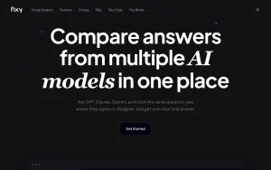 Fixy features page — screenshot of the chat assistants AI tool, 2026-10-02