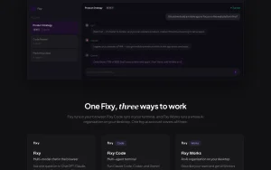 Fixy pricing page with plans and prices — screenshot of the chat assistants AI tool, 2026-10-02