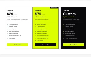 Flashbot pricing page with plans and prices — screenshot of the productivity & writing AI tool, 2026-10-02