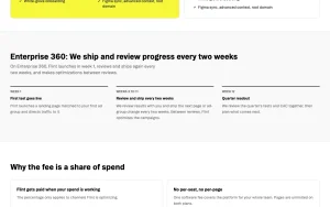 Flint pricing page homepage screenshot, productivity & writing AI tool