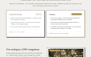 Floatboat homepage page homepage screenshot, productivity & writing AI tool