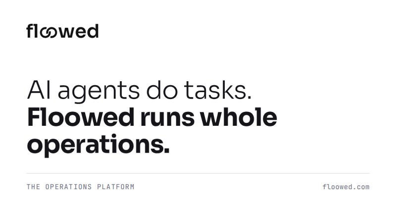 Floowed homepage screenshot, productivity & writing AI tool