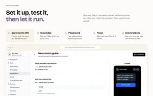 FlowGent AI homepage page homepage screenshot, productivity & writing AI tool
