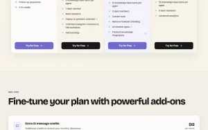 FlowGent AI pricing page homepage screenshot, productivity & writing AI tool