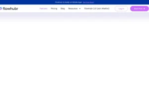 Flowhubr features page — screenshot of the productivity & writing AI tool, 2026-10-02