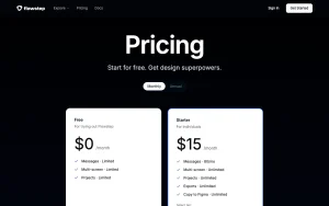 Flowstep pricing page with plans and prices — screenshot of the coding AI tool, 2026-10-02