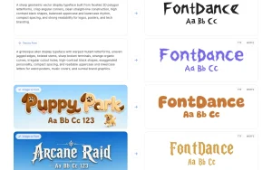 FontDance homepage — screenshot of the image generation AI tool, 2026-10-01
