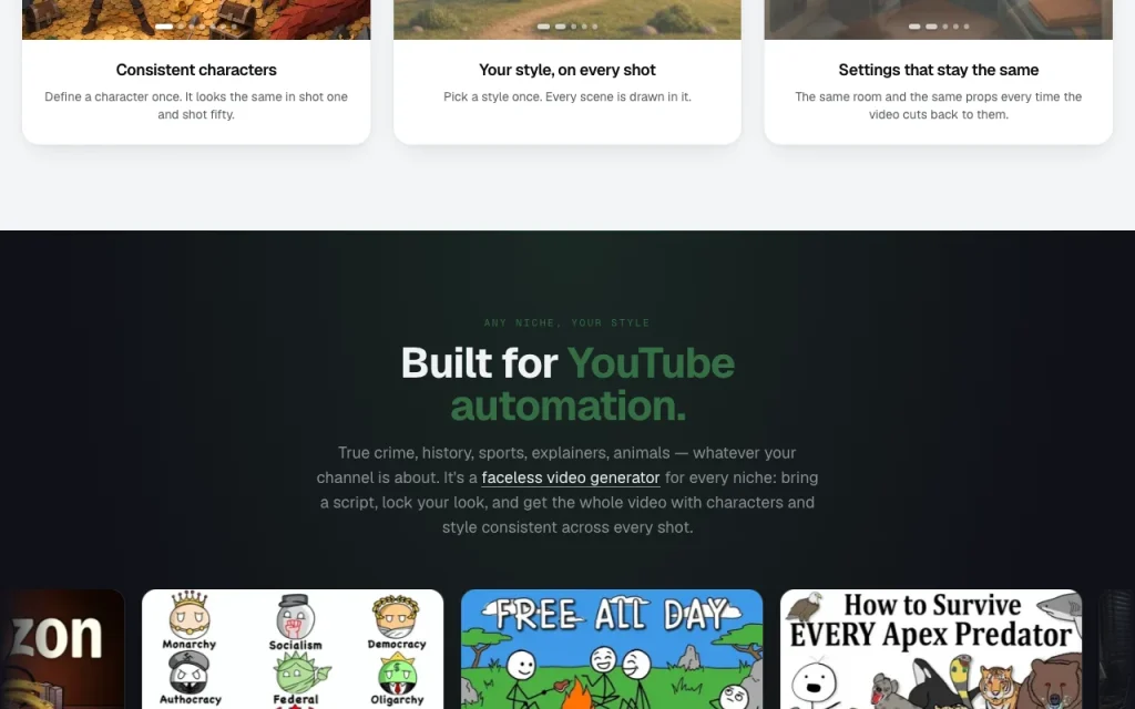 Framesail AI homepage — screenshot of the video AI tool, Oct 1, 2026