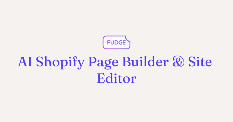 Captura de la página de inicio de Fudge, herramienta de IA productividad y escritura