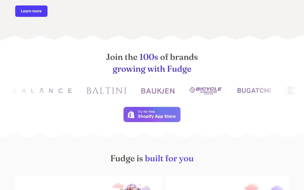 Fudge página inicial: captura de tela da ferramenta de IA produtividade & escrita, Oct 2, 2026