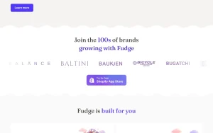 Fudge homepage — screenshot of the productivity & writing AI tool, 2026-10-02