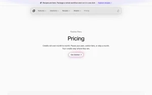 Fuser pricing page with plans and prices — screenshot of the image generation AI tool, 2026-10-02