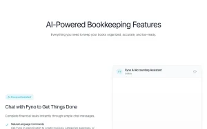 Fyno features page — screenshot of the productivity & writing AI tool, 2026-10-02