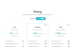Fyno pricing page with plans and prices — screenshot of the productivity & writing AI tool, 2026-10-02