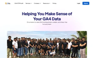 GAfix.ai about page — screenshot of the productivity & writing AI tool, 2026-10-02