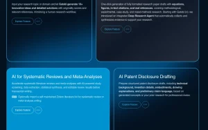 Gatsbi homepage — screenshot of the research & search AI tool, 2026-10-02