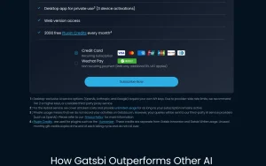 Gatsbi pricing page with plans and prices — screenshot of the research & search AI tool, 2026-10-02