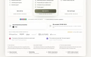 Genpire pricing page with plans and prices — screenshot of the productivity & writing AI tool, 2026-10-02