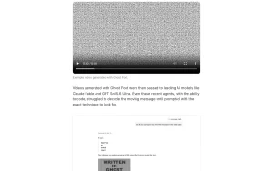 Ghost Font (by Mixfont) homepage — screenshot of the image generation AI tool, 2026-10-01