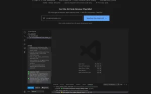 Git AutoReview homepage page homepage screenshot, coding AI tool