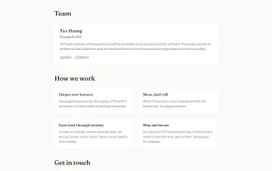 Glyde about page — screenshot of the productivity & writing AI tool, 2026-10-02