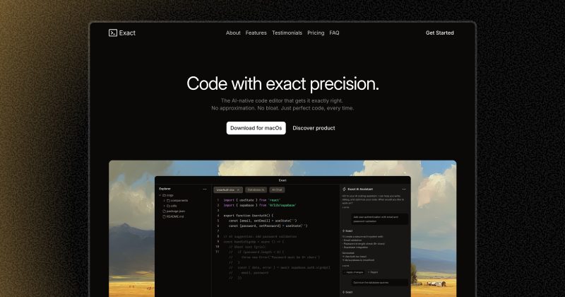 Goran homepage screenshot, productivity & writing AI tool