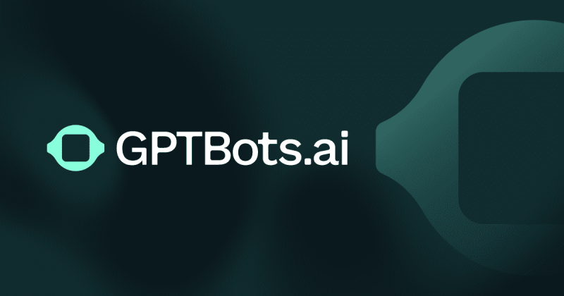 Capture d'écran de la page d'accueil de GPTBots.ai, outil d'IA productivité et rédaction