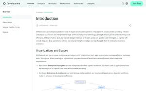 GPTBots.ai documentation — screenshot of the productivity & writing AI tool, 2026-10-02