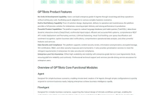 GPTBots.ai documentation — screenshot of the productivity & writing AI tool, 2026-10-02