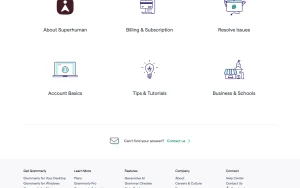 Grammarly documentation — screenshot of the productivity & writing AI tool, 2026-10-31
