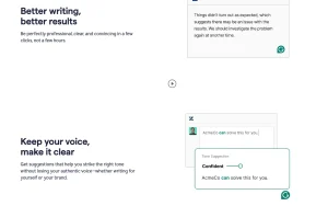 Grammarly homepage — screenshot of the productivity & writing AI tool, 2026-10-31