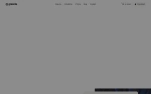 Granola homepage — screenshot of the productivity & writing AI tool, 2026-10-01