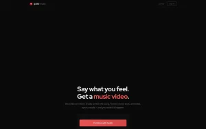 Gulab Music homepage — screenshot of the video AI tool, 2026-10-02