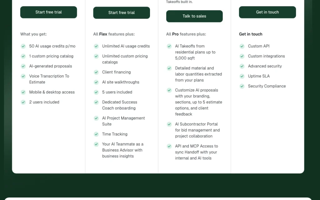 Handoff Preisseite mit Tarifen und Preisen – Screenshot des KI-Tools produktivität & schreiben, Oct 2, 2026