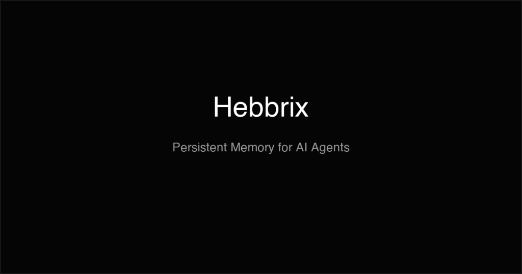 Captura de la página de inicio de Hebbrix, herramienta de IA programación
